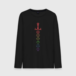 Мужской лонгслив хлопок Rainbow Dice Sword