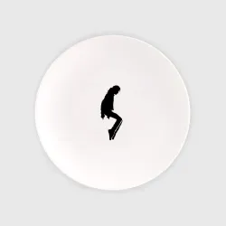 Тарелка Силуэт Майкла Джексона - Minimalism