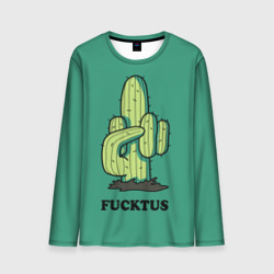 Мужской лонгслив 3D Fucktus cactus