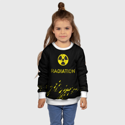 Детский свитшот 3D Radiation - радиационная опасность, цвет 3D печать - фото 7