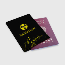 Обложка для паспорта матовая кожа Radiation - радиационная опасность - фото 2