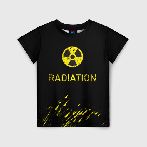 Детская футболка 3D Radiation - радиационная опасность, цвет 3D печать