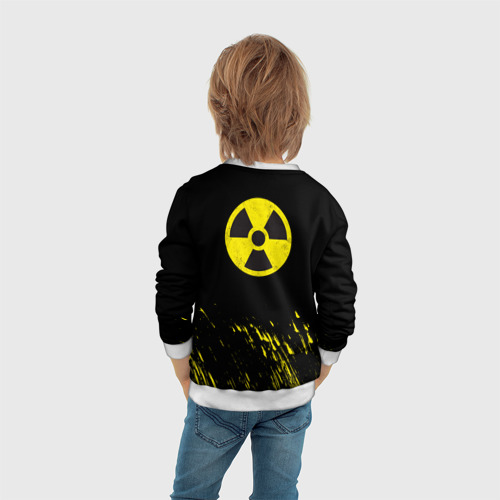 Детский свитшот 3D Radiation - радиационная опасность, цвет 3D печать - фото 6