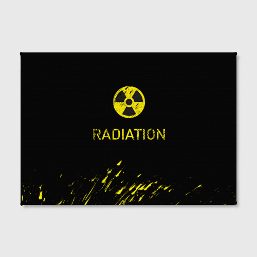 Холст прямоугольный Radiation - радиационная опасность, цвет 3D печать - фото 2