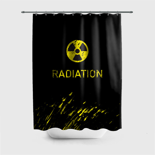 Штора 3D для ванной Radiation - радиационная опасность