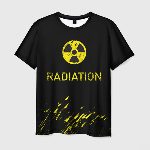 Мужская футболка 3D Radiation - радиационная опасность, цвет 3D печать