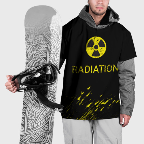 Накидка на куртку 3D Radiation - радиационная опасность, цвет 3D печать