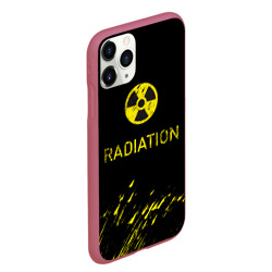 Чехол для iPhone 11 Pro Max матовый Radiation - радиационная опасность - фото 2