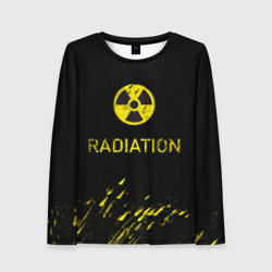 Женский лонгслив 3D Radiation - радиационная опасность