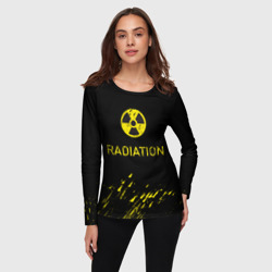 Женский лонгслив 3D Radiation - радиационная опасность - фото 2