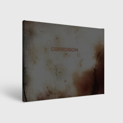 Холст прямоугольный Corrosion - рыжая ржавчина