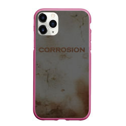 Чехол для iPhone 11 Pro Max матовый Corrosion - рыжая ржавчина