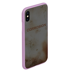 Чехол для iPhone XS Max матовый Corrosion - рыжая ржавчина - фото 2