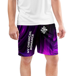 Мужские шорты спортивные My Chemical Romance violet plasma - фото 2