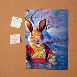 Постер Кролик в китайском красном халате - фото 2