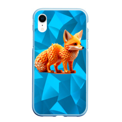 Полигональный лисёнок – Чехол для iPhone XR матовый с принтом купить