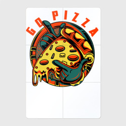 Вперёд, пицца – Магнитный плакат 2Х3 с принтом купить