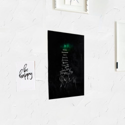 Постер с принтом Позорная звезда - Агата Кристи для любого человека, вид спереди №3. Цвет основы: белый