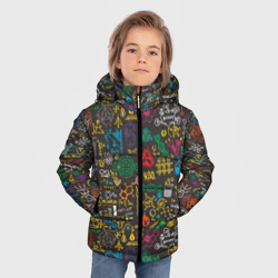 Зимняя куртка для мальчиков 3D Шпаргалка по химии - фото 2