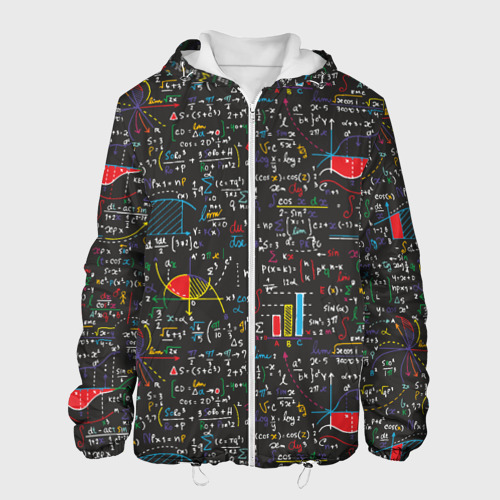 Мужская куртка 3D Шпаргалка по математике с формулами, цвет 3D печать
