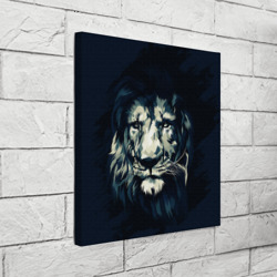 Холст квадратный Голова царя-зверей льва - фото 2