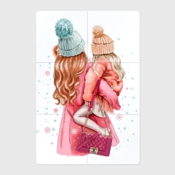 Магнитный плакат 2Х3 Мама и дочка