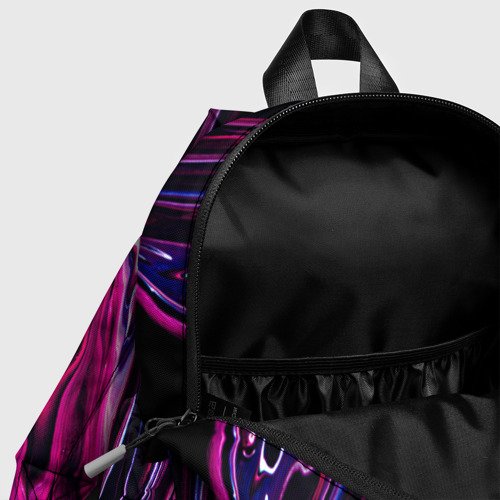 Детский рюкзак 3D Фиолетовые линии песка во тьме - фото 6