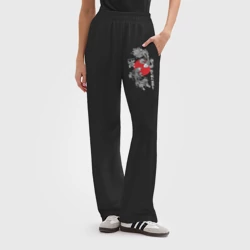 Женские брюки oversize без начеса хлопок Истребитель демонов - Кисацутай - фото 2