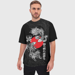 Мужская футболка oversize 3D Бойцовые петушки - истребители демонов - фото 2