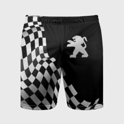 Peugeot racing flag – Мужские шорты спортивные с принтом купить