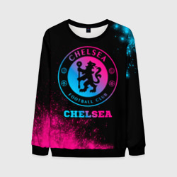 Мужской свитшот 3D Chelsea - neon gradient