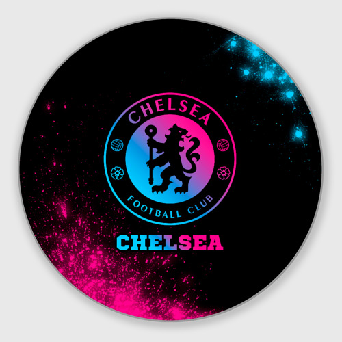 Круглый коврик для мышки Chelsea - neon gradient