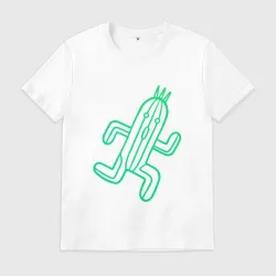 Мужская футболка хлопок Файнал фентези Cactuar