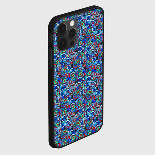 Чехол для iPhone 12 Pro с принтом Паттерн из цветочных узоров, вид сбоку #3