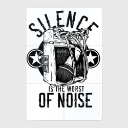 Тишина - худший из шумов – Магнитный плакат 2Х3 с принтом купить