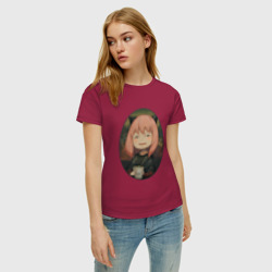 Женская футболка хлопок Семья Шпионов Аня - Мона Лиза - фото 2