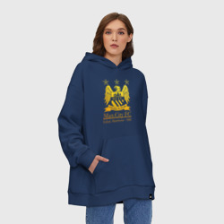 Худи SuperOversize хлопок Manchester City gold - фото 2