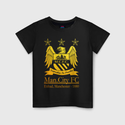 Детская футболка хлопок Manchester City gold