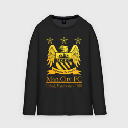 Мужской лонгслив oversize хлопок Manchester City gold