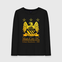 Женский лонгслив хлопок Manchester City gold