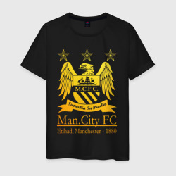 Мужская футболка хлопок Manchester City gold