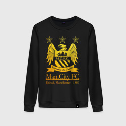 Женский свитшот хлопок Manchester City gold