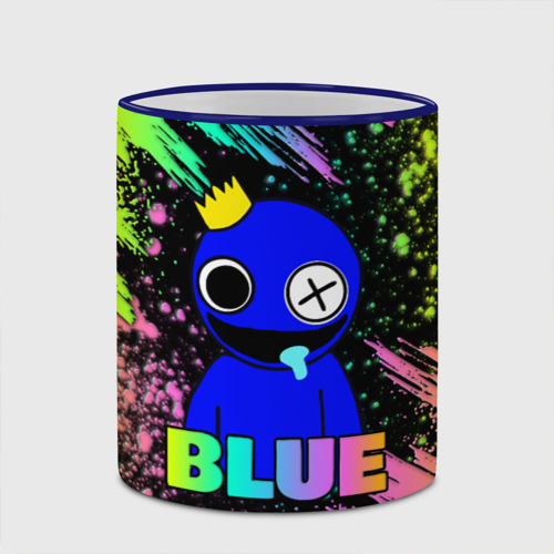 Кружка с полной запечаткой с принтом Rainbow Friends - Blue, фото #4