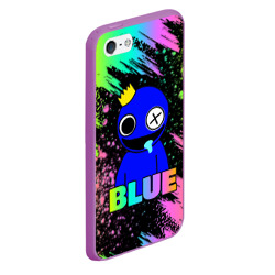 Чехол для iPhone 5/5S матовый Rainbow Friends - Blue - фото 2