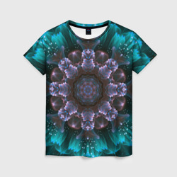Космический сайфай цветок – Женская футболка 3D с принтом купить со скидкой в -23%