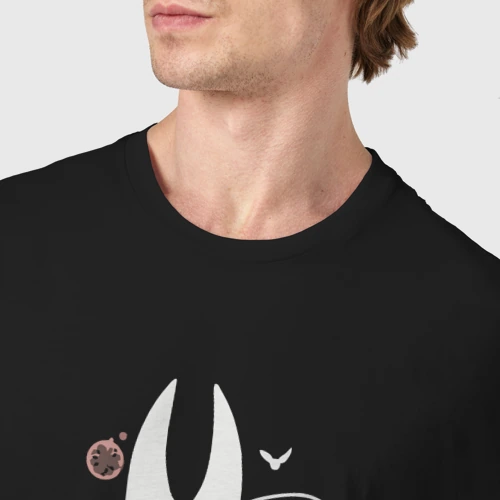 Мужская футболка хлопок с принтом Knight The Hollow Knight Adventure Game, фото #4