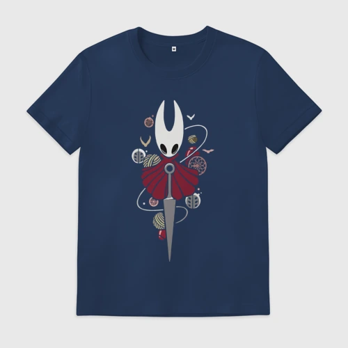 Мужская футболка хлопок Knight The Hollow Knight Adventure Game