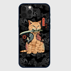Чехол для iPhone 12 Pro Кот самурай - Якудза