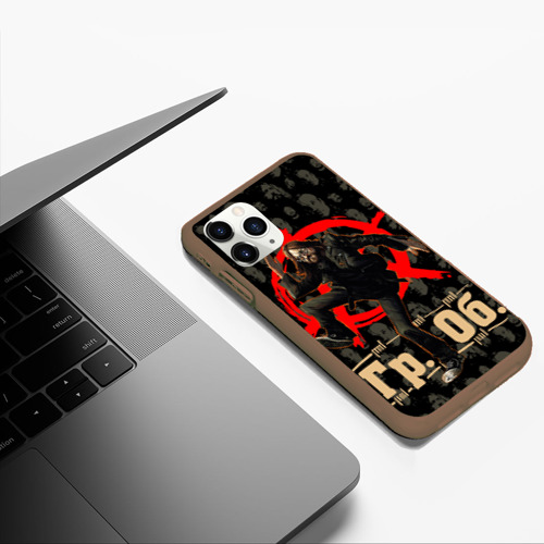 Чехол для iPhone 11 Pro Max матовый с принтом ГрОб - Летов, фото #5