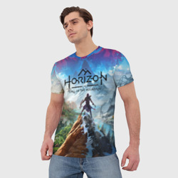 Мужская футболка 3D Horizon call of the mountain keyart - фото 2